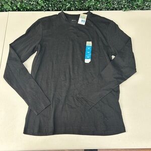 Primark Black Long Sleeve Tee with Crew Neck and Slim Fit